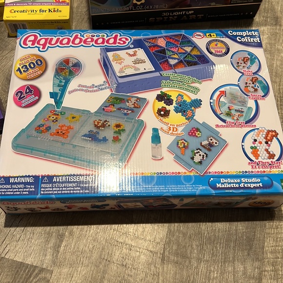 EUC girls crafts aquabeads beados spin art bracket making set - Picture 3 of 9